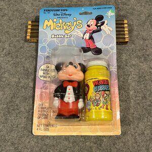 Vintage 1986 Tootsietoy Walt Disney Mickey’s Bubble Set *Rare* Open Package